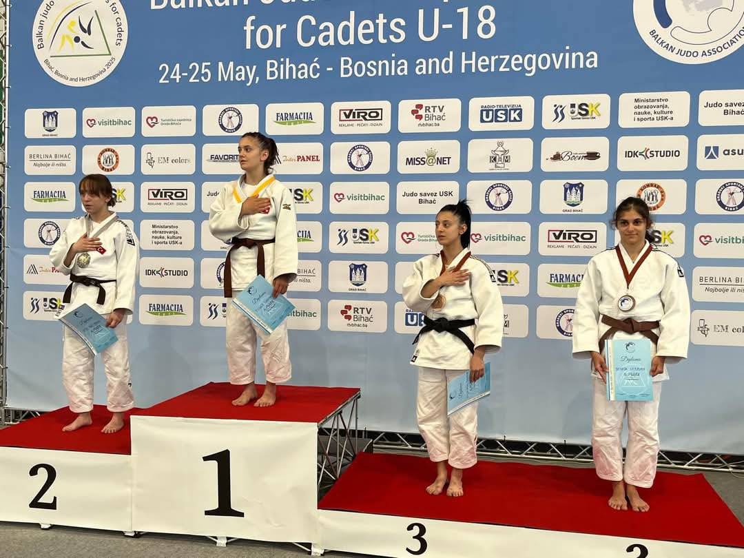 Bosna Hersek'te düzenlenen Ümitler Balkan Judo Şampiyonası'nda kendi kategorisinde Balkan üçüncüsü olan Leyla Hazal Kandemir tebrik ediyorum.