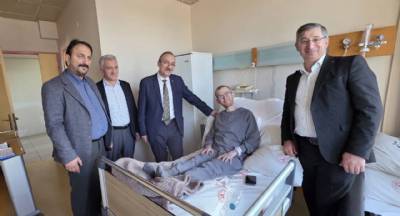 Hastanelerde tedavisi devam etmekte olan Arda Tirgil, Mustafa Alşan, Abidin Altuntaş ve Halise Zafer'i ziyaret ettik. 